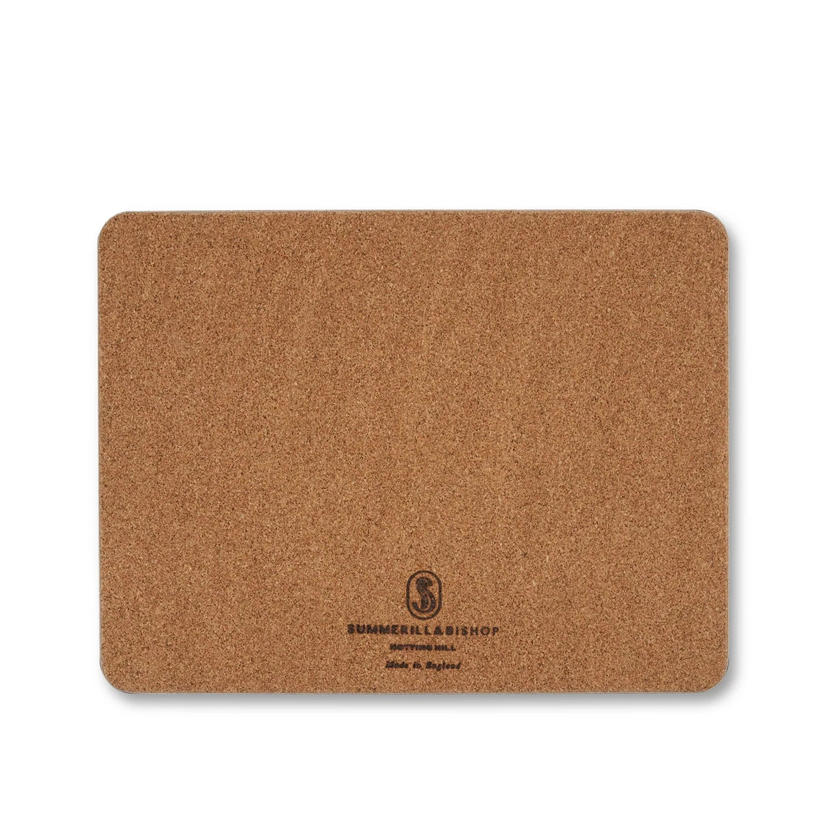 Placemat Stripe Cork-Backed, Red, 29 x 38cm