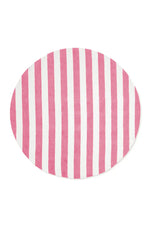 Tablecloth Stripe Linen White & Pink