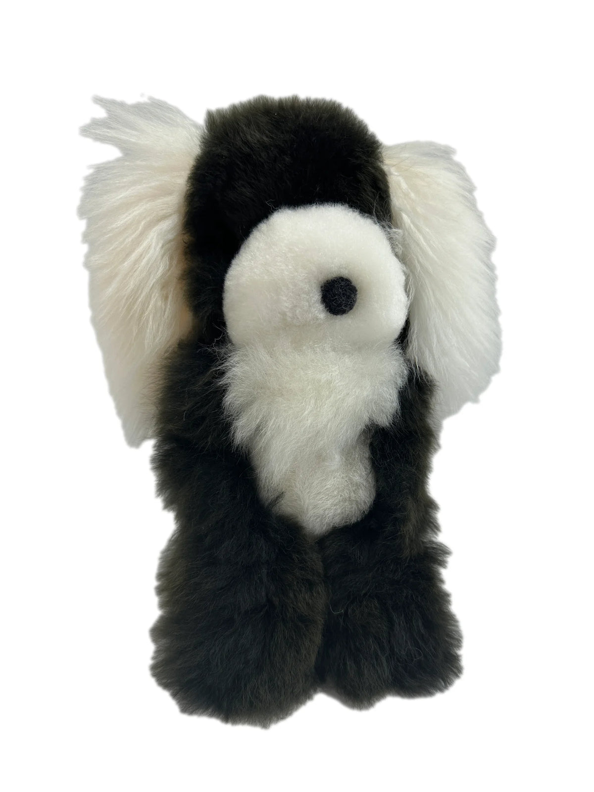 Puppy Alpaca Black/White 12"