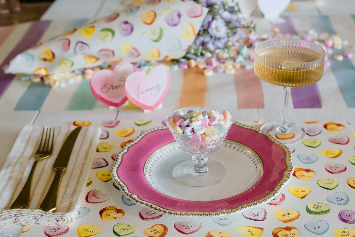 Paper Placemats - Conversation Hearts