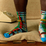 Socks Carreaux Blue Princier