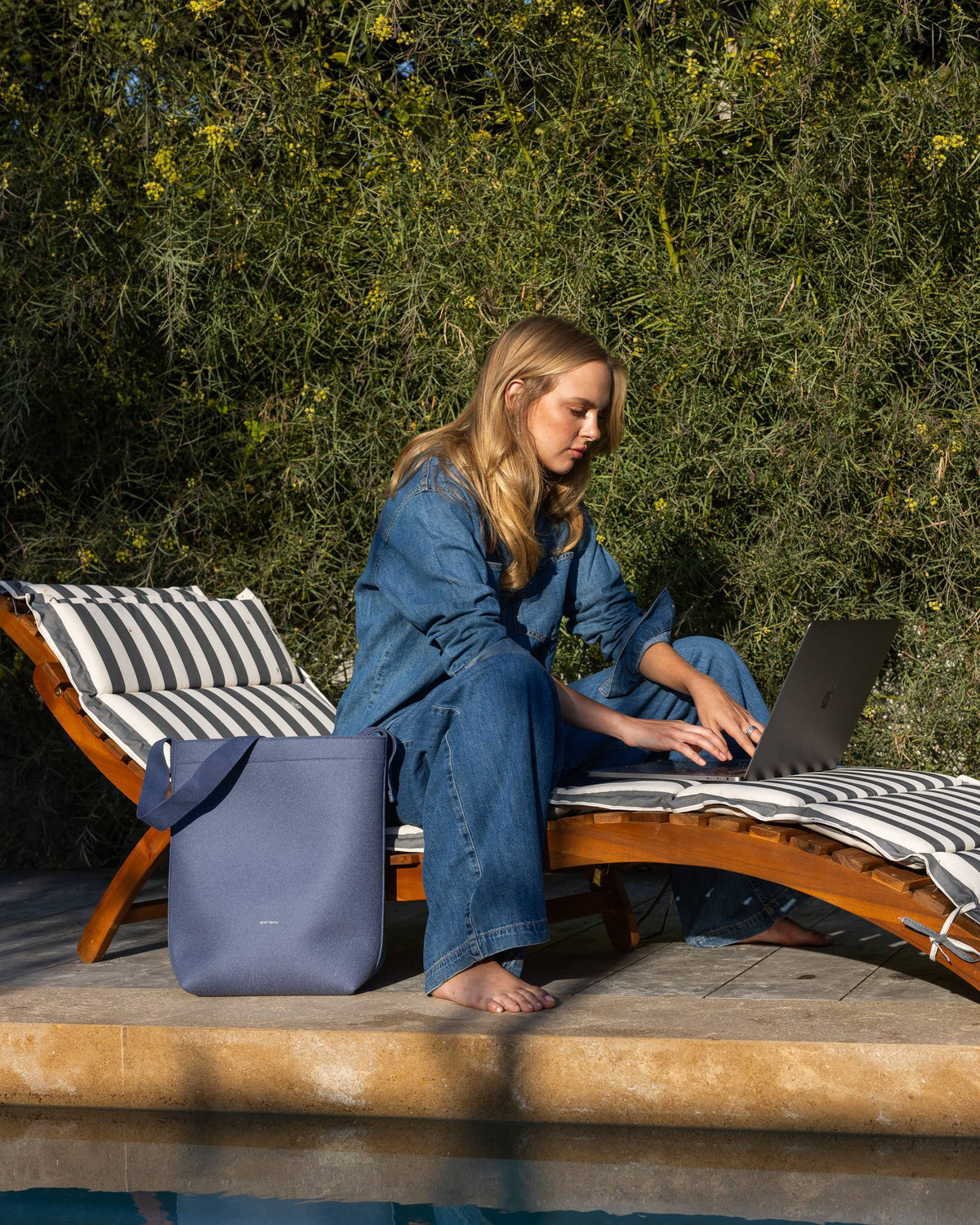 Campus Merino Wool Tote in Horizon
