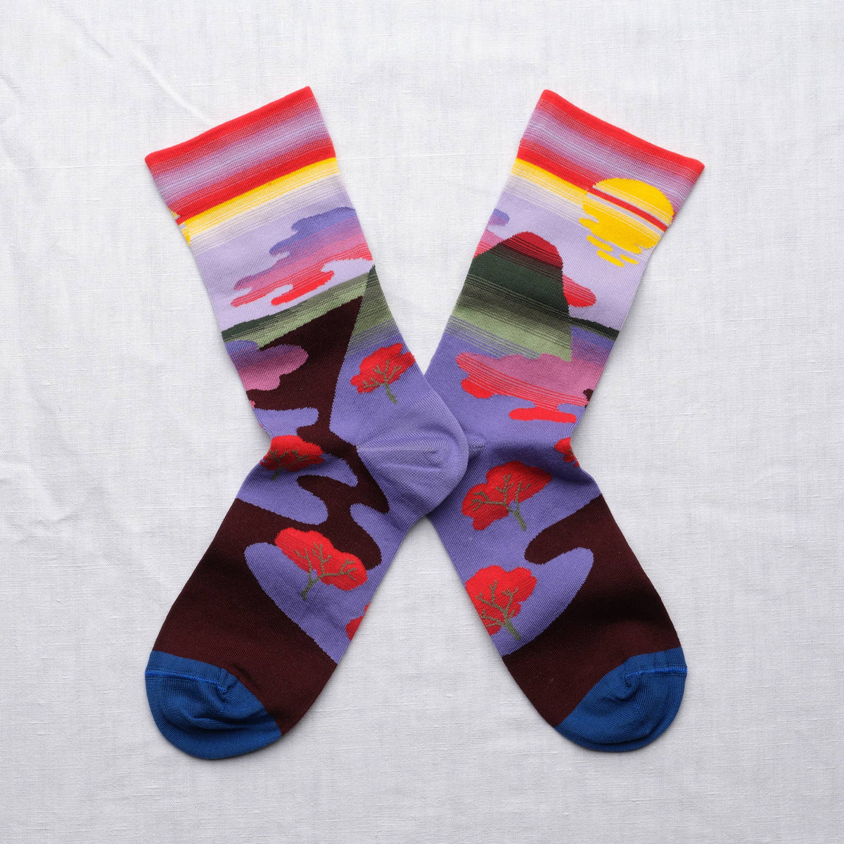 Socks Paysage Mauve