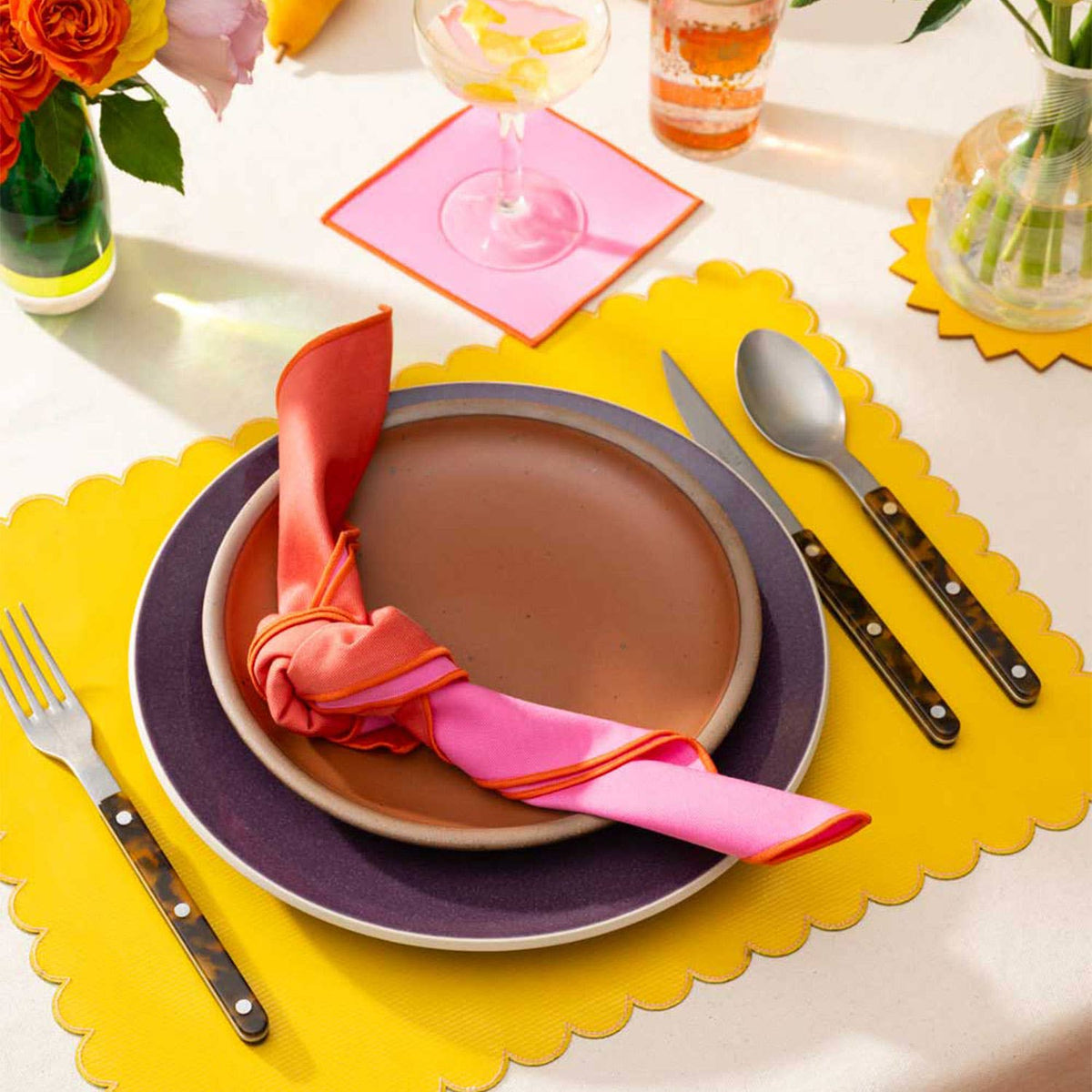 Cocktail Napkins Lollipop Twill | Set of 4