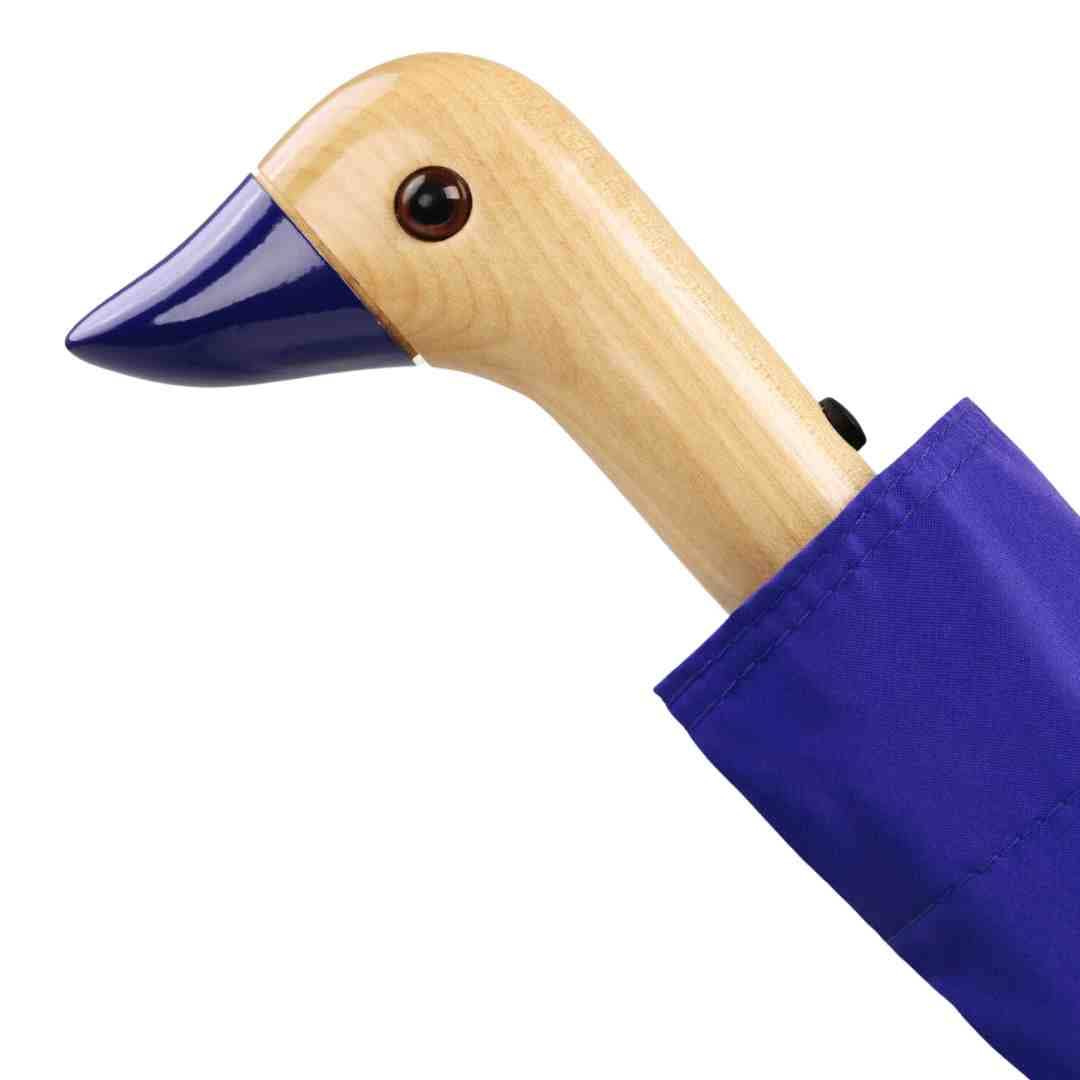 Umbrella Royal Blue Compact Eco-Friendly Wind Resistant