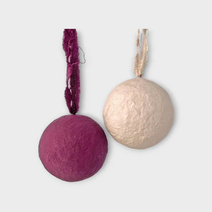 Orn Bauble Red + Wht