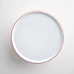 Falcon Enamel Cake Stand In pillarbox red with heavyweight steel construction and thick enamel coating, perfect for displaying cakes and desserts.