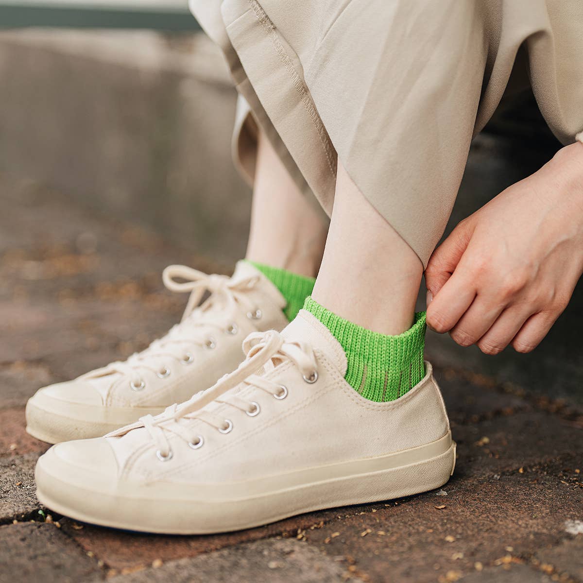 Socks Linen Cotton Anklet