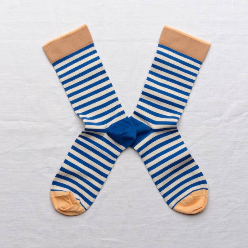 Socks Stripes Cobalt