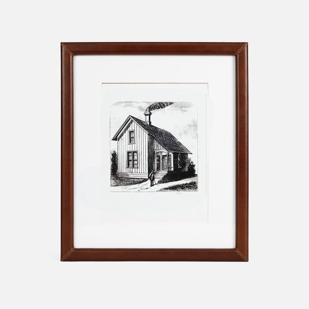 Frame Eton Tobacco Leather 8x10" - Wall