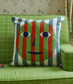 Everybody Embroidered Pillow, 18x18"