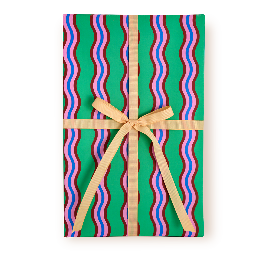 Wrapping Paper Roll/3 sheets - Scallion