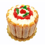 Candle Meringue & Strawberry Cake - 6"h x6"w