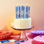 Wishing You: Long 5" Birthday Candles (10 Pack), Multi-Color