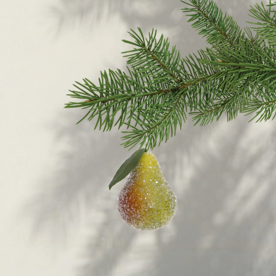 Spun Cotton Ornament: Pear