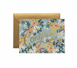 Card Blue Meadow Congrats