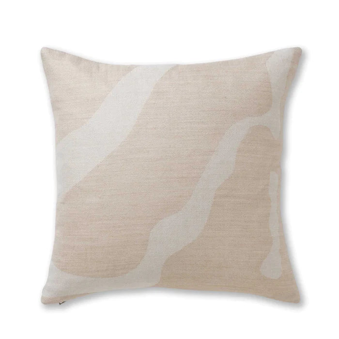 Zigby Pillow: Beige/Ivory