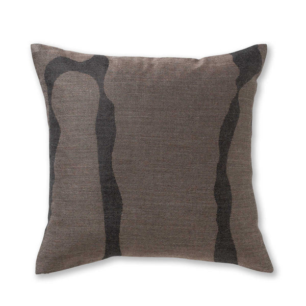 Zigby Pillow: Taupe/Charcoal