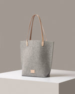Hana Merino Wool Tote in Granite
