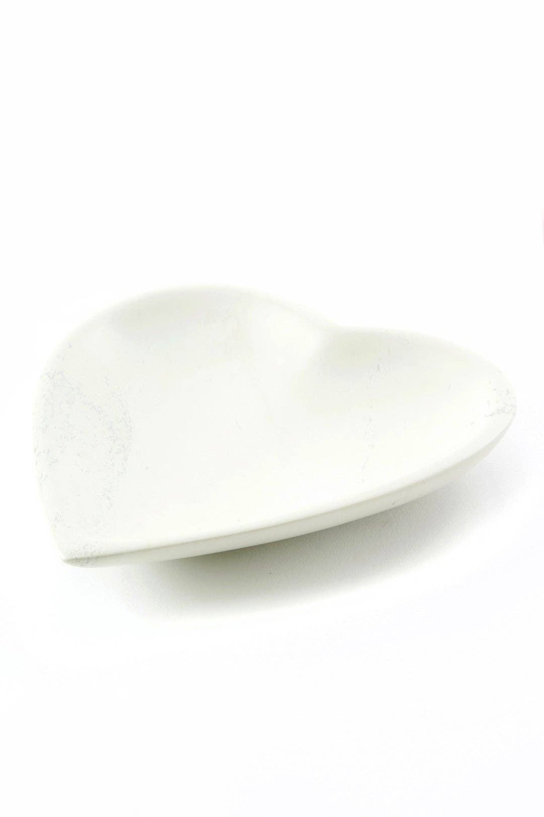 Dish Natural Soapstone Heart
