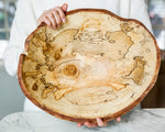 18" SPALTED MAPLE OVAL BOWL