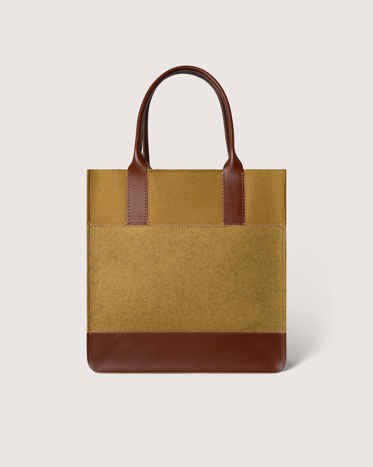 Jaunt Merino Wool Tote - Ochre / Brine Sienna