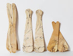 RUSTIC SPALTED MAPLE SALAD TOSSERS (13.5" PAIR)