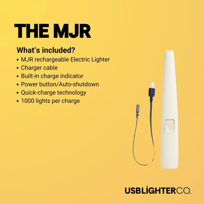 MJR Electric Arc Lighter - White