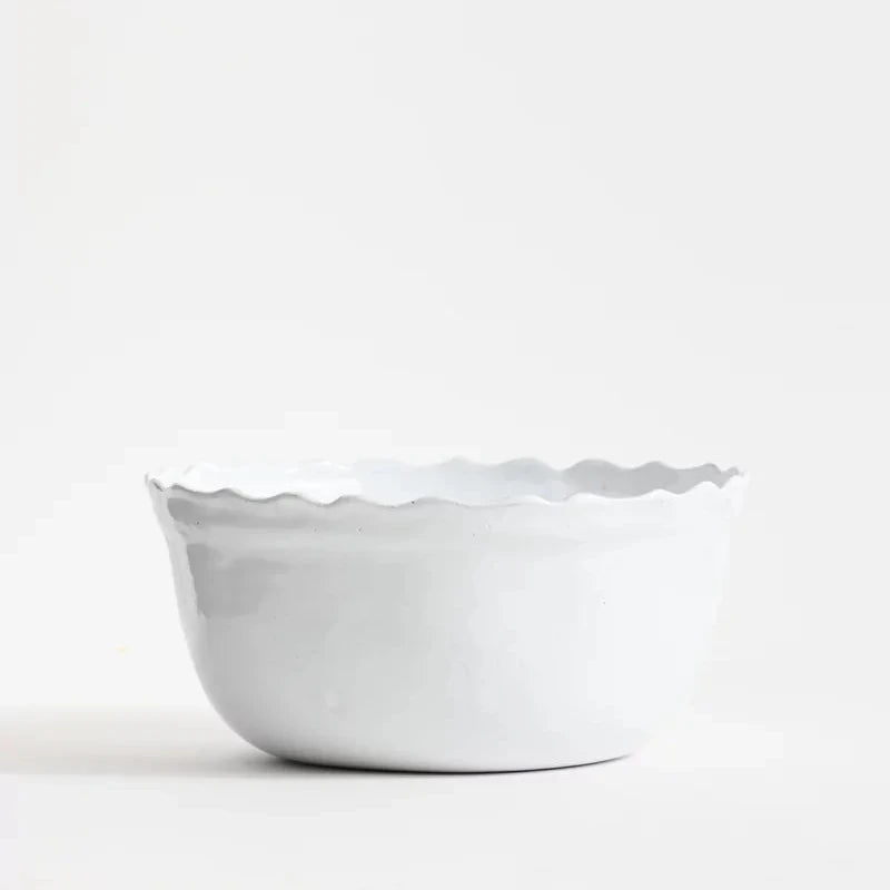 Emilie Salad Bowl White