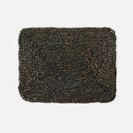 Placemat Rectangular Lucian Charcoal Seagrass
