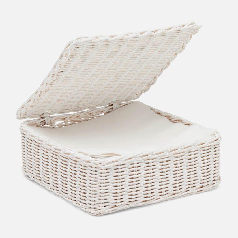 Luncheon Napkin Tray: White