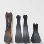 Large Ebonized Oak Salad Tossers