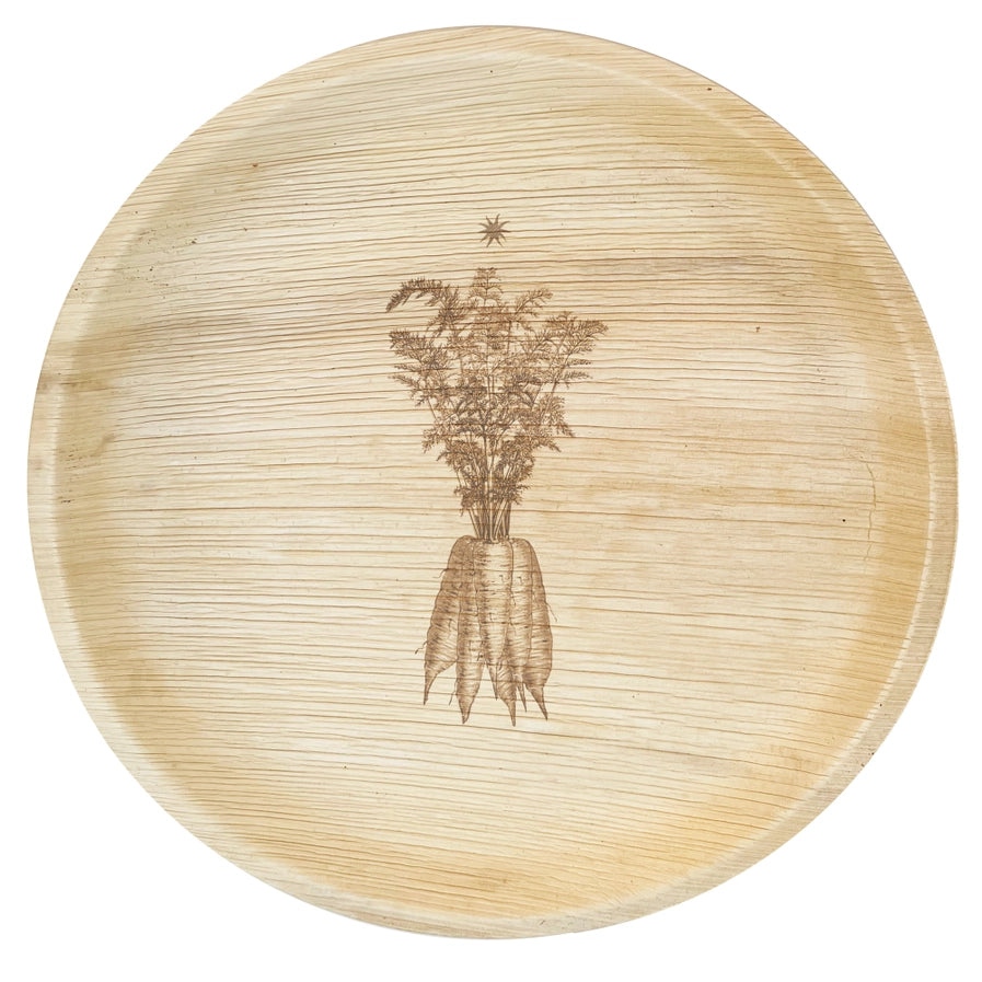 Compostable Plates: Farm Carrots