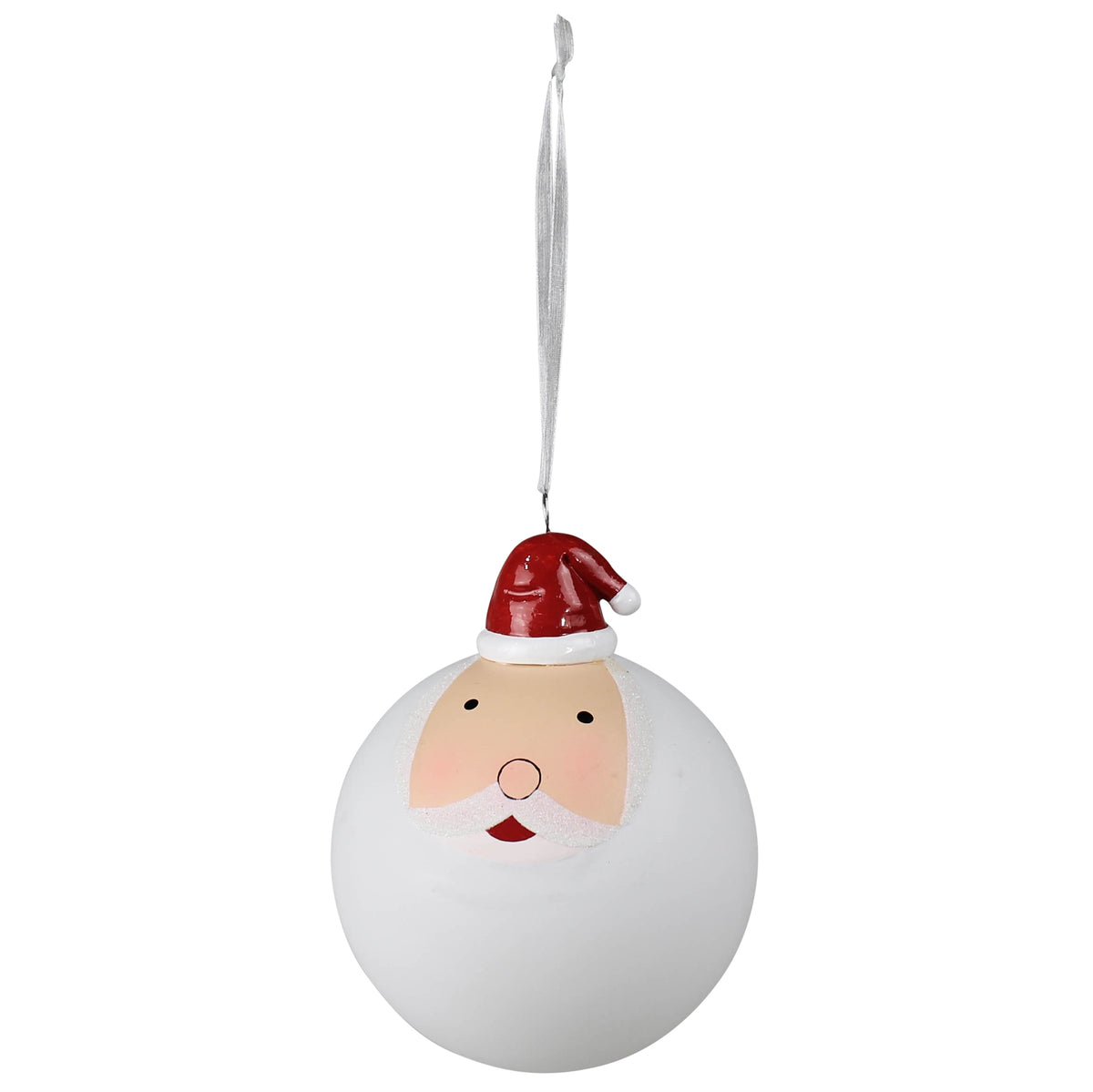 Santa Glass Head Ornament