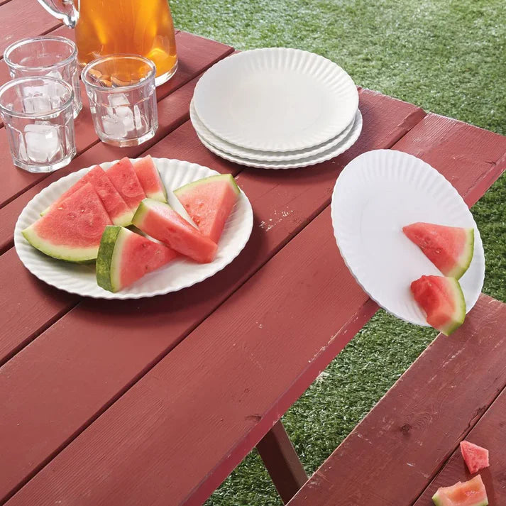 Melamine "Paper" reusable dinnerware - Set of 4