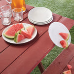 Melamine "Paper" reusable dinnerware - Set of 4