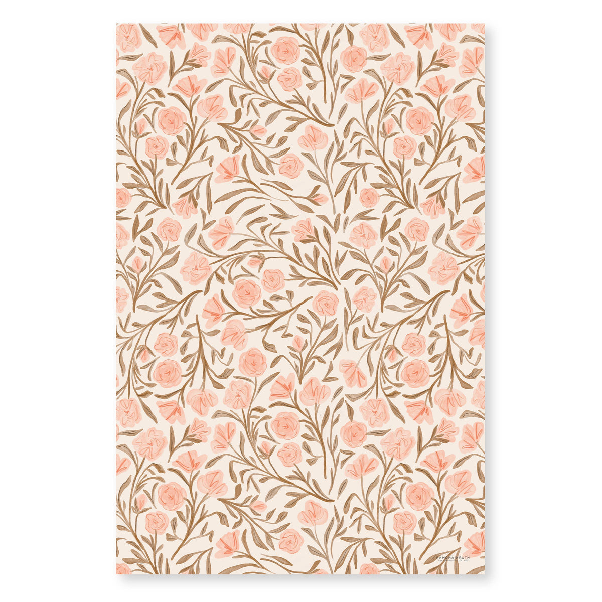 Gift Wrap Roll - Pink Floral
