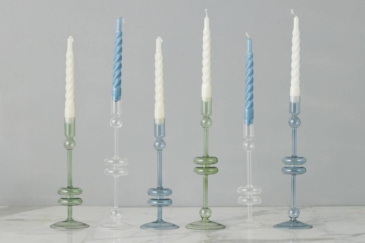 Candlestick Glass, Medium, Clear