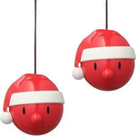 Hoptimist Holiday Santa Ornament - set of 2