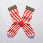 Socks Stripes Red