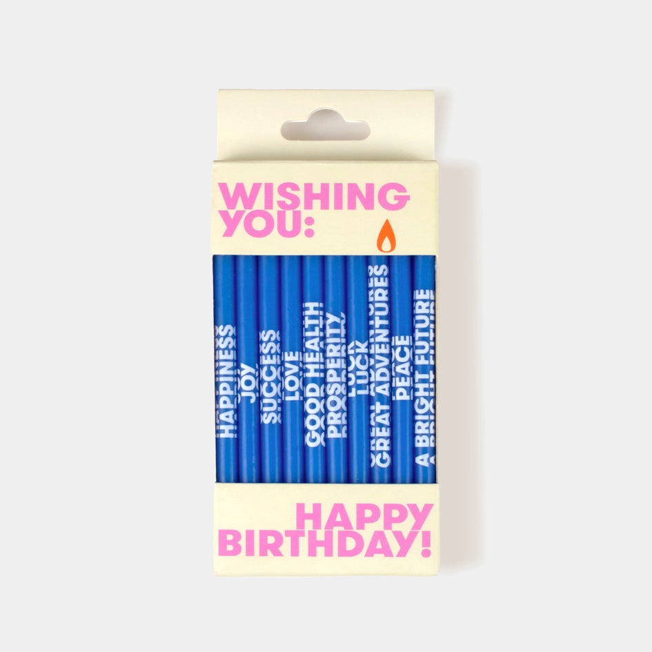 Wishing You: Birthday Candles - Blue