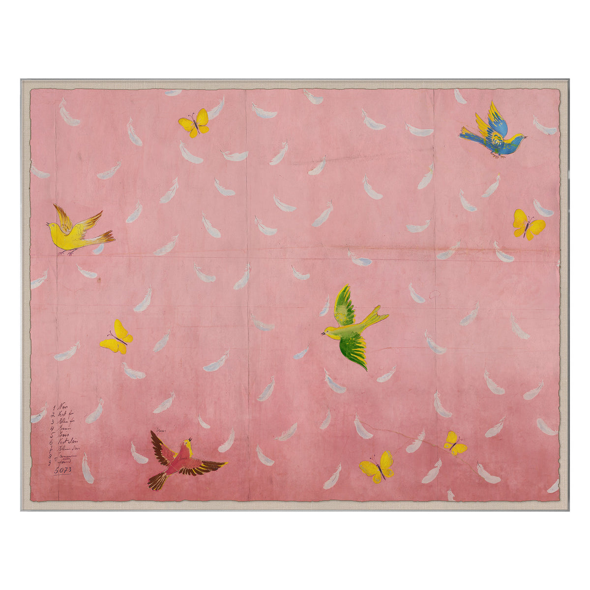 Painting Paule Marrot, Feathers