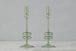 Candlestick Glass, Medium, Sage