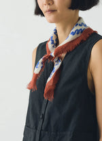 Bandana Market Fish Linen Ecru