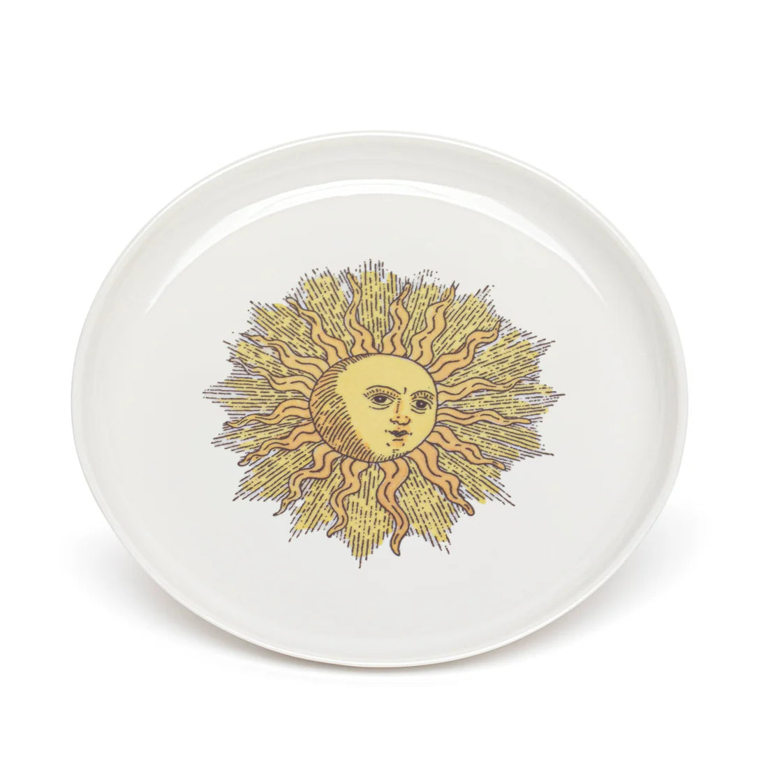 The Dessert Plate Sun by Marin Montagut offers the perfect way to enjoy a treat after a meal or during tea time. This versatile plate also works as a cheese plate.