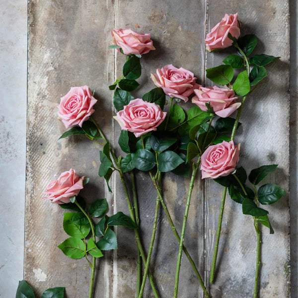 Flowers Artificial Rose Peach