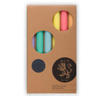 Candle mixed pack of 6 - 10" solid Pastels