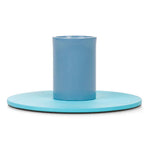 Candle holder metal two color - Pompadour/Powder Blue