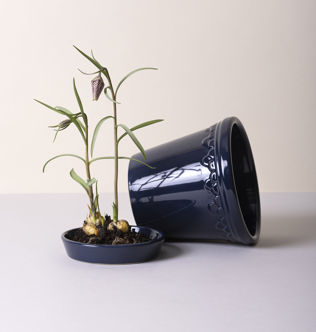 Pot Kebenhavner Glazed Sapphire Blue 6.3"