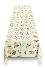 Tablecloth S&B x JD 'Botanical Tiles' linen